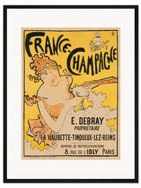 Gerahmter Kunstdruck France-Champagne