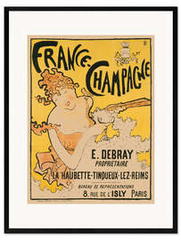 Gerahmter Kunstdruck France-Champagne