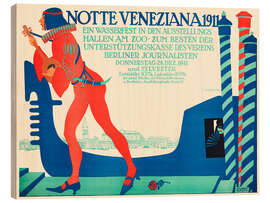 Holzbild Notte Veneziana 1911 - Julius Klinger