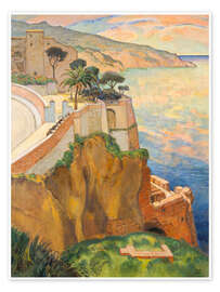 Poster Sorrentiner Küste, 1907 - Ludwig von Hofmann