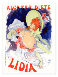 Wandbild Alcazar d'Été, Lidia - Jules Chéret