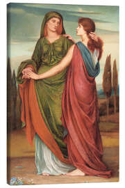Leinwandbild Naomi und Ruth, 1887 - Evelyn De Morgan
