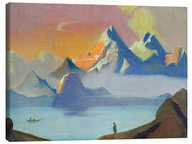 Leinwandbild See und Berge in Tibet, 1936 - Nicholas Roerich