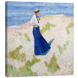 Leinwandbild Bernhardine Bornemann am Strand in Heist, 1910 - Walter Ophey