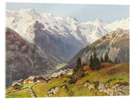 Acrylglasbild Mürren im Berner Oberland - Marie von Keudell