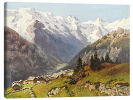 Leinwandbild Mürren im Berner Oberland - Marie von Keudell