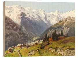 Holzbild Mürren im Berner Oberland - Marie von Keudell