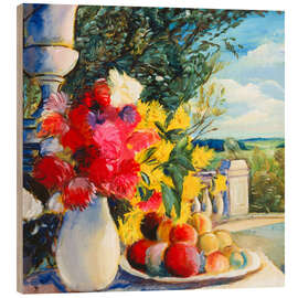 Holzbild Stillleben in Archangelskoje - Krawtschenko, Alexej, 1923