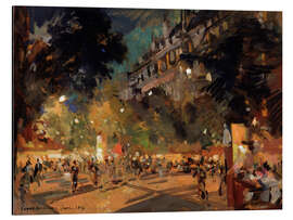 Alubild Abendlicher Boulevard in Paris, 1907