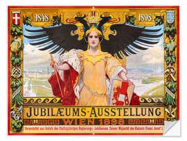 Wandsticker Jubiläums - Ausstellung, Wien 1898 - Alois Hans Schram