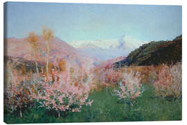 Leinwandbild Italienische Frühlingslandschaft