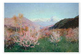 Poster Italienische Frühlingslandschaft