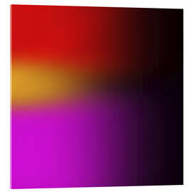 Acrylglasbild Farbwelle im Übergang - Flo Klein