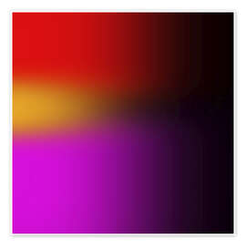 Wandbild Farbwelle im Übergang - Flo Klein