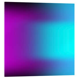 Acrylglasbild Blauer Übergang