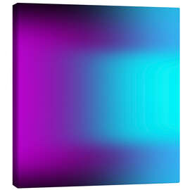 Leinwandbild Blauer Übergang