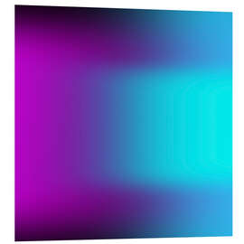 Hartschaumbild Blauer Übergang