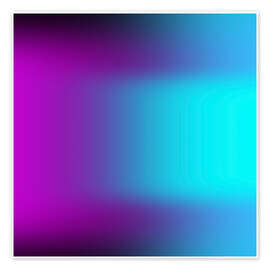 Poster Blauer Übergang