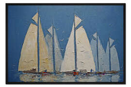 Gerahmter Kunstdruck Segeln