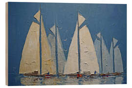 Holzbild Segeln