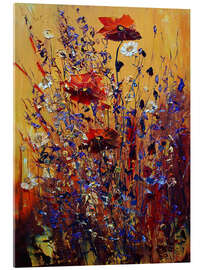 Acrylglasbild Blumen - Justyna Kopania