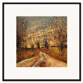 Gerahmter Kunstdruck Sonnenuntergang