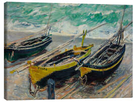 Leinwandbild Drei Fischerboote