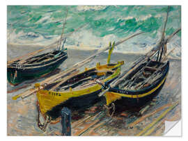 Wandsticker Drei Fischerboote
