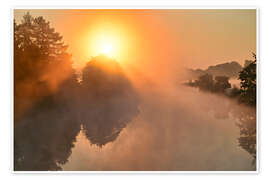 Wandbild Ein Morgen im August - Bernhard Kaiser