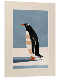 Hartschaumbild Pinguin auf Eis