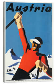 Leinwandbild Austria - Vintage Ski Collection