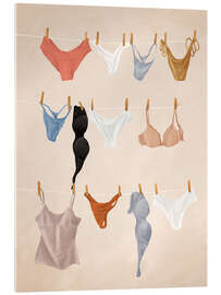 Acrylglasbild Unterwäsche - Branka Kodžoman