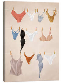 Leinwandbild Unterwäsche - Branka Kodžoman