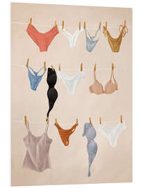 Hartschaumbild Unterwäsche - Branka Kodžoman