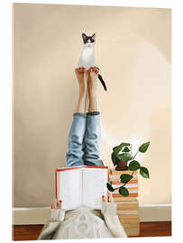 Acrylglasbild Pfoten und Prosa