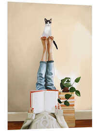 Hartschaumbild Pfoten und Prosa