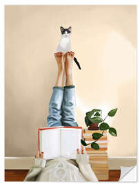 Wandsticker Pfoten und Prosa