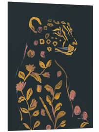 Hartschaumbild Blumengepard