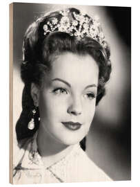 Holzbild Romy Schneider in "Sissi", 1957