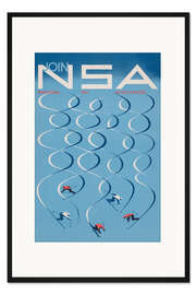 Gerahmter Kunstdruck Join the National Ski Association