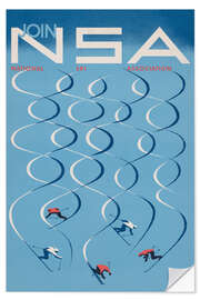 Wandsticker Join the National Ski Association