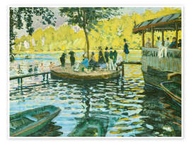 Wandbild Grenouillère - Claude Monet