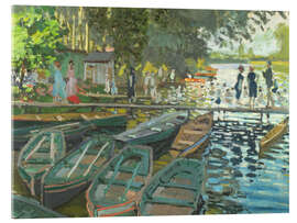 Acrylglasbild Badende in La Grenouillère - Claude Monet