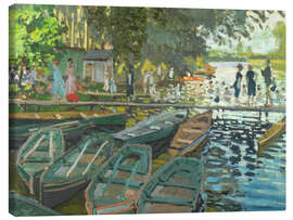 Leinwandbild Badende in La Grenouillère - Claude Monet