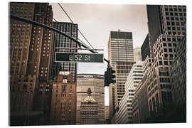 Acrylglasbild Mitten in New York - Flo Klein