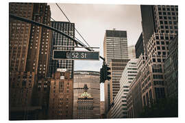 Alubild Mitten in New York - Flo Klein