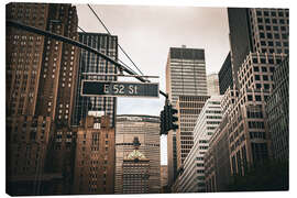 Leinwandbild Mitten in New York - Flo Klein