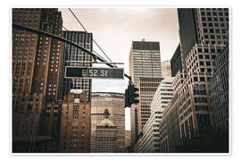 Wandbild Mitten in New York - Flo Klein