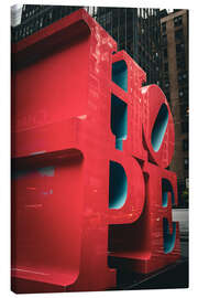 Leinwandbild Hope Schriftzug in New York - Flo Klein