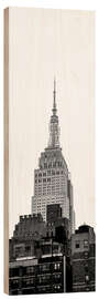 Holzbild Empire State Building, New York I